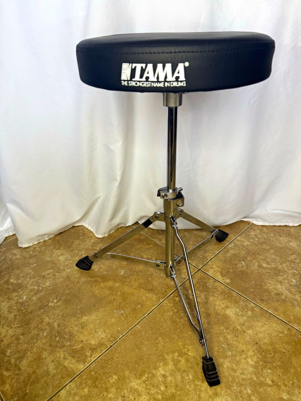 Tama HT130 Standard Round Drum Throne Stool - Black / Chrome Hardware